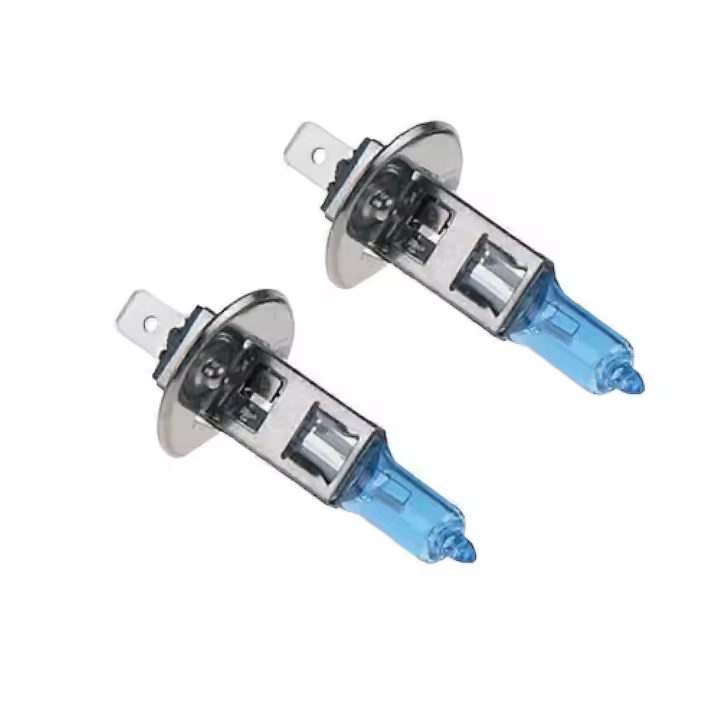 H1 Halogen Headlight Bulbs, Super White Light Easy Installation, Long Life For Cars And Boats (2Pcs) - 1