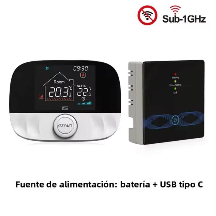 Termostato WiFi RF433 Inalámbrico Programable Para Calefacción De Piso Agua Gas Boilero Control De Temperatura Inteligente Para Hogar Y Habitaciones Tuya - 1