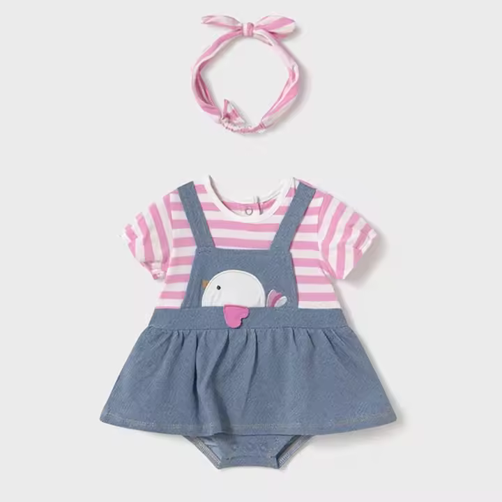 Pelele Falda Mayoral M1658-17 mayoral Ropa Bebé Niña Peleles y Petos Primavera-Verano 2025 - 1