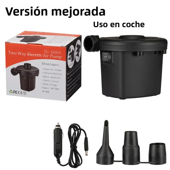 Bomba De Aire Eléctrica Portátil Para Camping Y Piscina Mini Bomba Para Colchón Inflable Y Muebles De Exterior Olevo - 1
