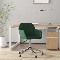 vidaXL Silla de oficina giratoria de tela en color Gris claro/Negro/Verde oscuro y más | cómodas modernas ergonómicas para comedor cocina salón hogar - details 2
