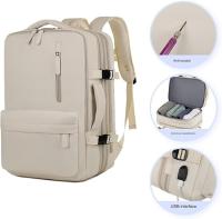 Mochila 40x30x20 Avión, Mochila para equipaje de mano de cabina, Mochila para portátil para viajes en avión, Mochila escolar, Bolsa para hombres y mujeres. (NEGRO) - details 2