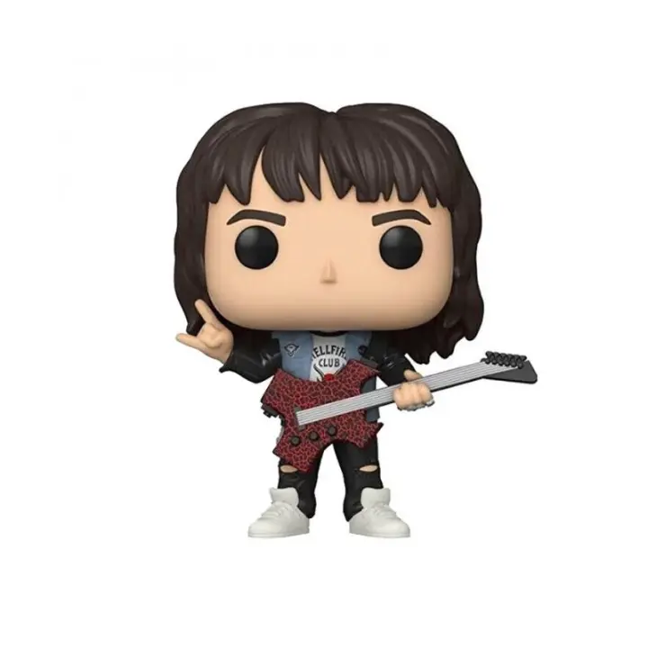 Funko POP!  Vinyl - Series TV - Films - Eddie - Stranger Things - ST S4- Eddie w/Guitar  - Figura Coleccionable Oficial - Juguete para Niños y Adultos - Fans - Diversidad de Personajes y Temáticas - 1