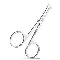 Tijeras De Seguridad Redondas De Acero Inoxidable Para Maquillaje De Cejas Y Pelaje Nasal Cabeza Afilada Tamaño 90*46 Mm - details 3