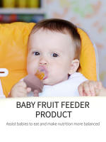 Biberón De Frutas Para Bebé Seguro Para Comer Frutas Anti-Obstrucción De Jugos Bolsa Malla De Frutas Dientes Mordedores - details 1