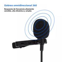 Mini Micrófono Condensador Portátil Tipo C 1.5m Con Cable 3.5mm Para PC Y Laptops Grabación Profesional Clip-on Lapel Micrófono USB - details 9