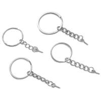 10pcs Anillos De Hierro Para Dough Twists Llavero Con Cadena Lanyard Y Un Solo Anillo Accesorios DIY De Metal Para Manualidades - details 7