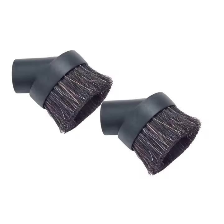2pcs Cepillo De Pelo De Caballo Redondo Para Aspiradora Herramienta De Limpieza Partes De La Aspiradora Cepillo De Polvo Con Diámetro Interno De 32mm - 1