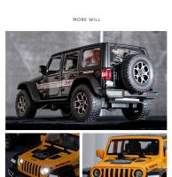 Jeep Wrangler Rubicon De Escala 1:22 Para Niños Modelo De Coche De Aleación Con Sonido Y Luz Juguete De Vehículo De Metal Sin Batería - details 8