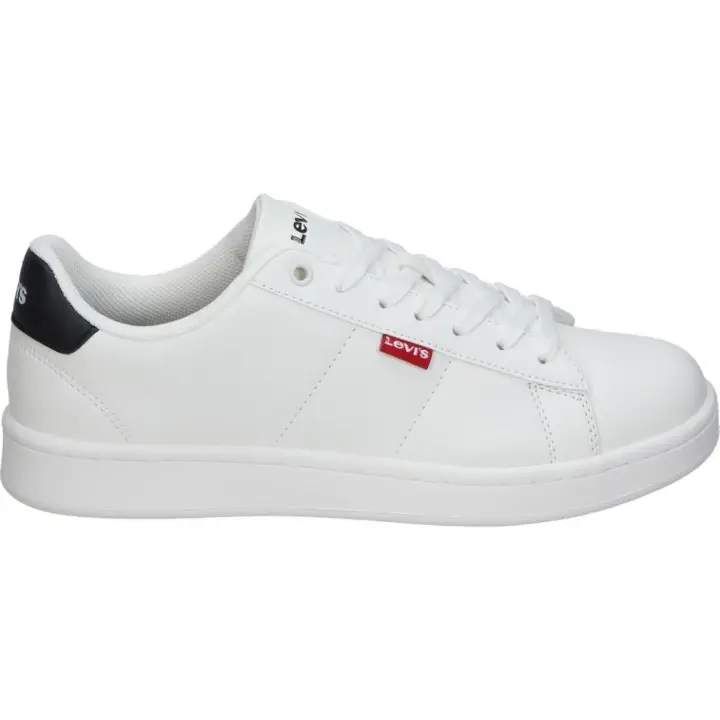 LEVI'S | Zapato Casual Levi’s Bell para Hombre – Zapato en Color Blanco con Detalles en Azul Marino – Zapatos con Cordones – Estilo Casual – Cómodos y Versátiles – Combinables - 1
