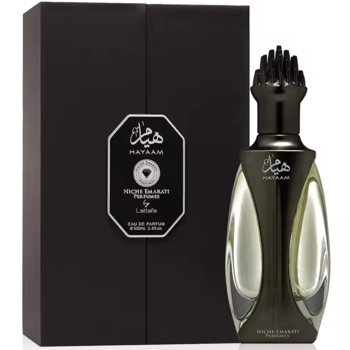 Lattafa Niche Emarati Hayaam 100ml Eau De Parfum Perfume Árabe Mujer Unisex Fragancias Árabes Hombre Duraderas Inspiración Oriental Lujo Exclusivo Sensualidad Elegancia Perfumes Arabes Lattafa - 1