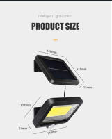 Luz Solar Recargable Con Sensor De Movimiento Exterior 1/4/6 COB Luz De Pared Impermeable Emergencia Calle Jardín Porche LED - details 14