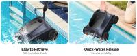 Grennix SAT 10 Robot Limpiafondos Piscina, 180Min, 150m², 3.5L Recogida sin Gancho, Estacionamiento Automático, Aspirador Piscina Fondos sin Cable con 2 Motores, 5200mAh, para Piscina Elevada y Enterrada - details 3