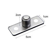 2Pcs Guía De Rueda Para Puerta Deslizante De Madera Montaje En Piso Soporte De Cima Material De Hierro Acero Y Nylon - details 4