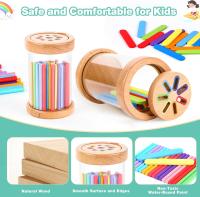Juguetes Montessori De Madera Para Niños Edad 1-3 Años Juego De Alineación Sensorial Y Desarrollo De Habilidades Motoras Finas Regalo Educativo - details 3