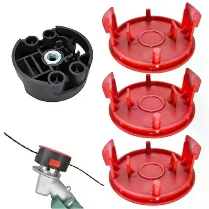 Spool Cover Base For Bosch AFS 23-37 Lawn Mowers Red Lid Garden Power Tool Accessories And Parts Replacement Plastic - 1