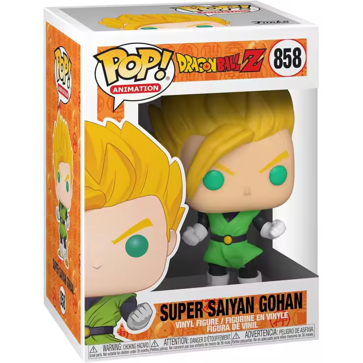 Funko Pop! 858 Animation: Dragon Ball Z S8-Super Saiyan Gohan Dragonball SS - Figura de Vinilo Coleccionable - Idea de Regalo- Mercancia Oficial - Juguetes para Niños y Adultos - Anime Fans - 1