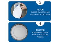 Foco de techo LED empotrable de 12W, orientable en 3 Colores, para Salón, Cocina y baño - details 4