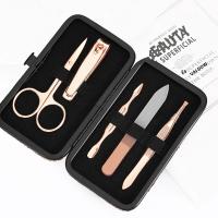 Kit De Manicura Y Pedicura De Viaje 5 En 1 Para Hombres Y Mujeres Con Brillo Herramienta De Cuidado De Uñas Regalo De Cumpleaños O Navidad - details 2