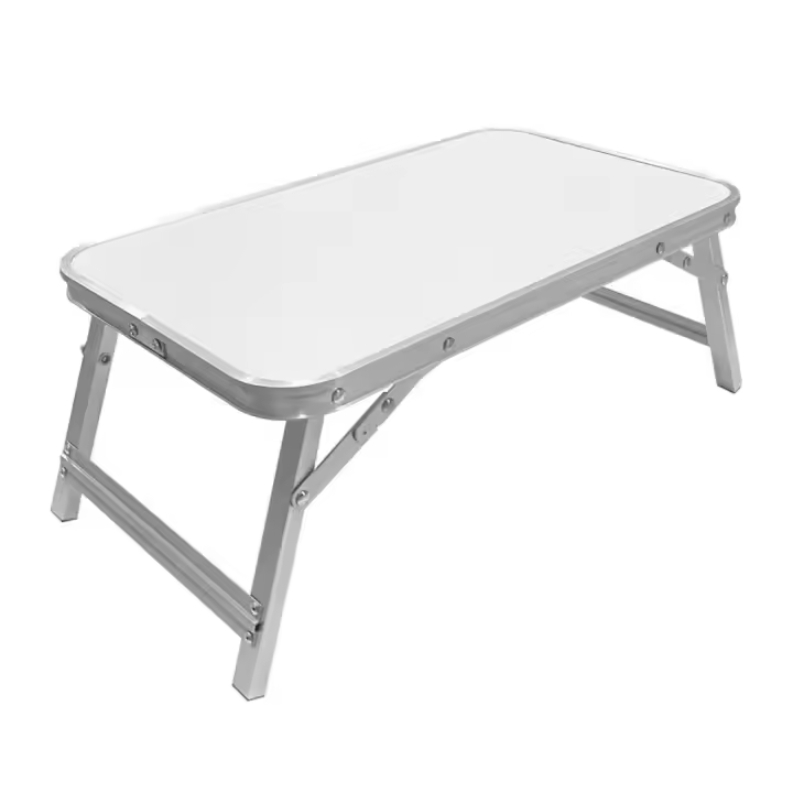 Mesa Plegable De Aluminio La Bolata Para Ordenador, Picnic Y Acampada 50x30x21 Cm (Blanco) - 1