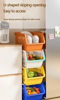 Cesta De Almacenamiento Plegable Para Cocina Y Juguete Con Diseño De Agujeros Capacidad De Carga Fuerte Y Diseño De Banda Vacía Racks De Almacenamiento Portátiles Para Frutas Y Verduras - details 7