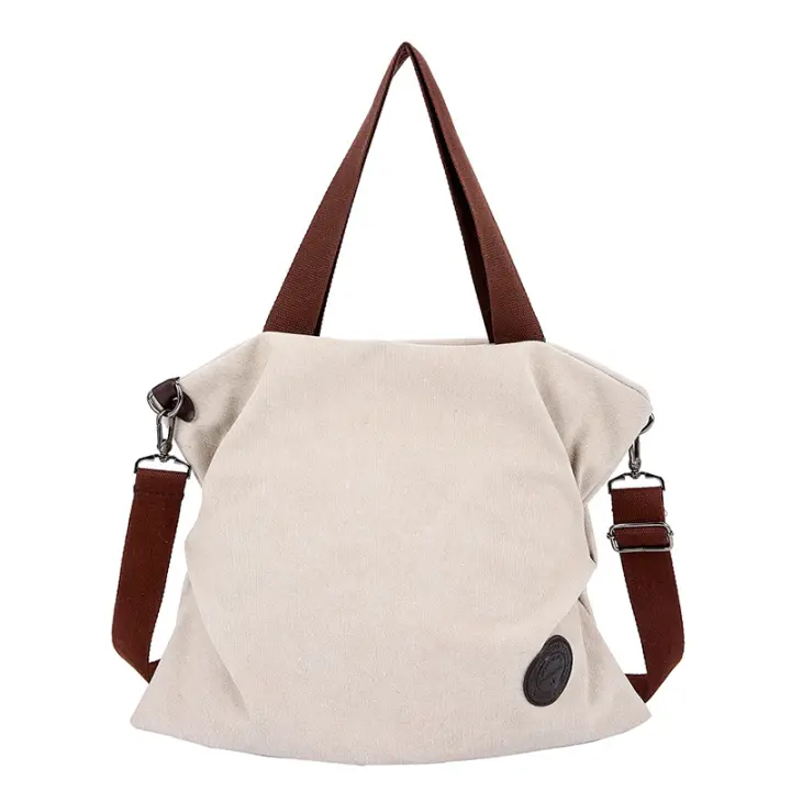 Mochila bandolera tipo mensajero, bolso de lona multifuncional, elegante, mochila de viaje duradera de gran capacidad. - 1