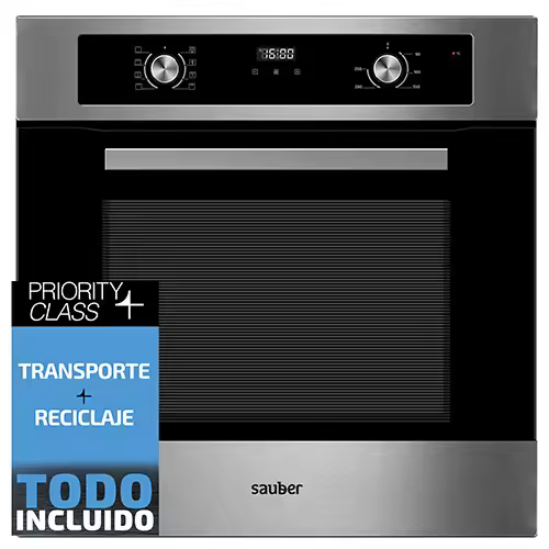 Horno SAUBER SHM03I a multifuncion inox con display - 1
