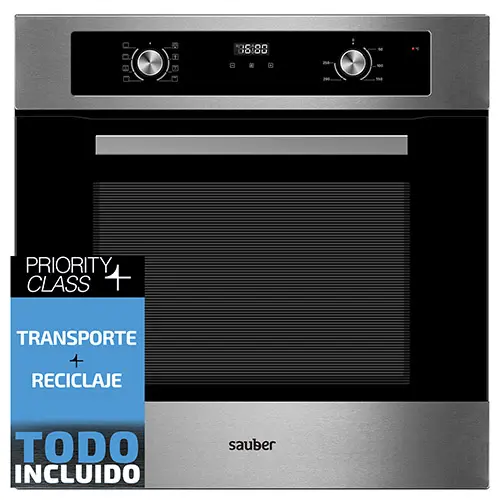 Horno SAUBER SHM03I a multifuncion inox con display - 1