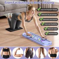 ALLINLIFE Tabla De Pilates, Juego De Reformador De Pilates, Tablas De Pilates 12 En 1 Para Entrenamiento En Casa, Portátil, Plegable, Máquina De Ejercicios De Pilates, Tabla Reformadora De Pilates - details 13