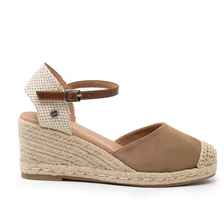 Alpargatas de mujer XTI 140746 07 VALENCIANA CORREITA ANTE TAUPE 35719 25V - 1