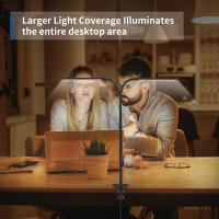 Lámpara De Escritorio LED 10W Con Pinza Luz De Lectura Dimmer De 10 Niveles 3 Modos De Iluminación Flexible Para Estudio USB - details 7