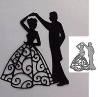Molde De Corte Para Boda Novia Y Novio DIY Tarjetas Scrapbooking Decoración Estampado Con Arena Metálica Herramienta De Manualidad - details 1