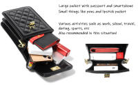 Bolso bandolera pequeño de cuero para teléfono móvil para Mujer, minibolso bandolera type cartera - details 2