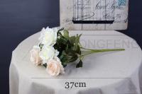 Flores Artificiales De Seda Naranja Rosa Para Decoración De Boda Tamaño Grande Y Realista Uso En Aniversarios Baños De Natación Cumpleaños Bodas Showers Decoración De Hogar Y Jardín - details 1