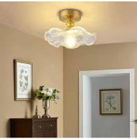 Lámpara Colgante De Vidrio Colorido LED Para Dormitorio Y Sala De Estar Estilo Art Decó Chandelier Colgante De Cobre Simple Para Bar Y Restaurantes - details 16