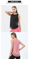 Chaleco De Yoga Para Mujer Verano Transpirable Malla Deportivo Sin Mangas Camiseta De Gimnasio Para Running Al Aire Libre - details 4