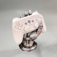Figura de mano mecánica en resina , soporte para mandos de juego - details 10