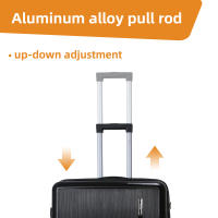 S7 STAR（consigue un regalo gratis）Juego 3pcs Maleta PP de Viaje 20/24/28 pulgadas, Cabina Rígida Extensible de Moda, Set 3 Equipaje Resistente con Mango Ajustable, Cabina Trolley Color Puro con 4 Ruedas Giratorias Multidireccionales 360° - details 1