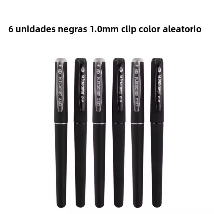M&G Bolígrafo De Gel 1.0MM Recargable Negro Suave Para Estudiantes Y Oficina Cabezal De Lacquer Flexible Para Escritura Clara Y Precisa - 1