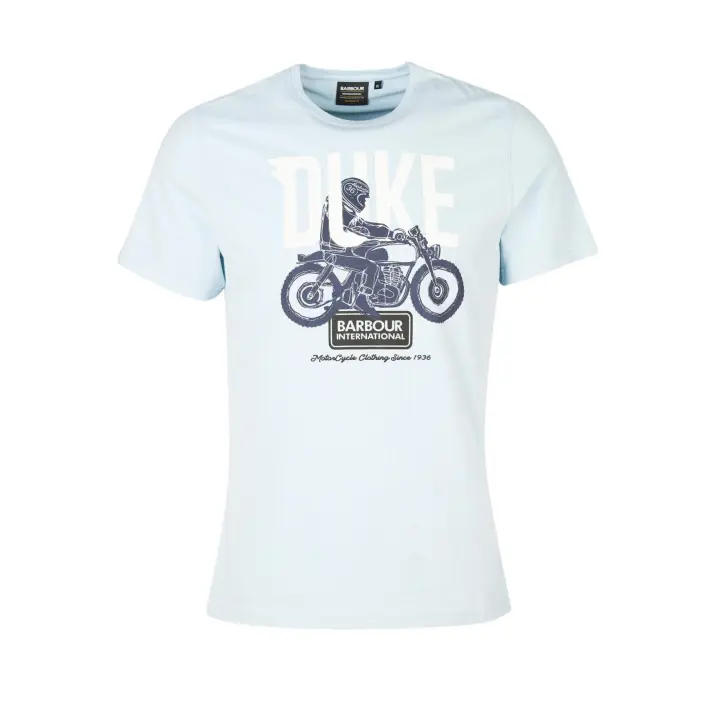 Barbour International Thrift Graphic-Print T-Shirt Pale Sky - 1