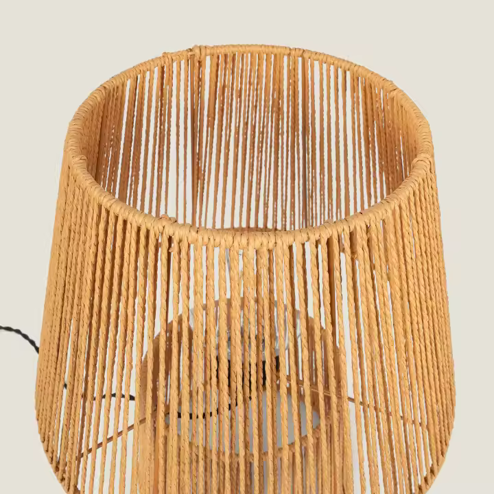 Ledkia Lámpara de Mesa Papel Trenzado Kala Gardenia Natural - 1