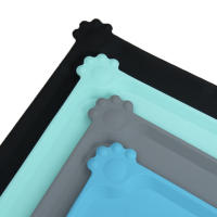 Nueva Alfombra Impermeable Para Mascotas De Silicona Color Sólido Almohadilla Para Comida Y Bebida De Perro Y Gato Fácil De Lavar - details 3