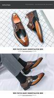 Nuevos Zapatos De Cuero Para Hombre Loafers Formales Casuales Con Hebilla Talla Extra Grande 46 47 48 Estilo Británico - details 5