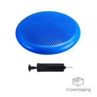 Ociodual Cojín Hinchable Azul Disco con Bomba Goma PVC para Fitness Yoga Pilates Coordinación Rehabilitación Equilibrio - details 8