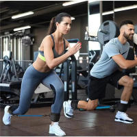Set De Bandas Elásticas De Resistencia Con Correas Para Tobillo Para Hombres Y Mujeres Equipo De Gimnasio Ejercicio Fitness Yoga Deporte Para Entrenamiento De Piernas Cadera Y Core - details 1