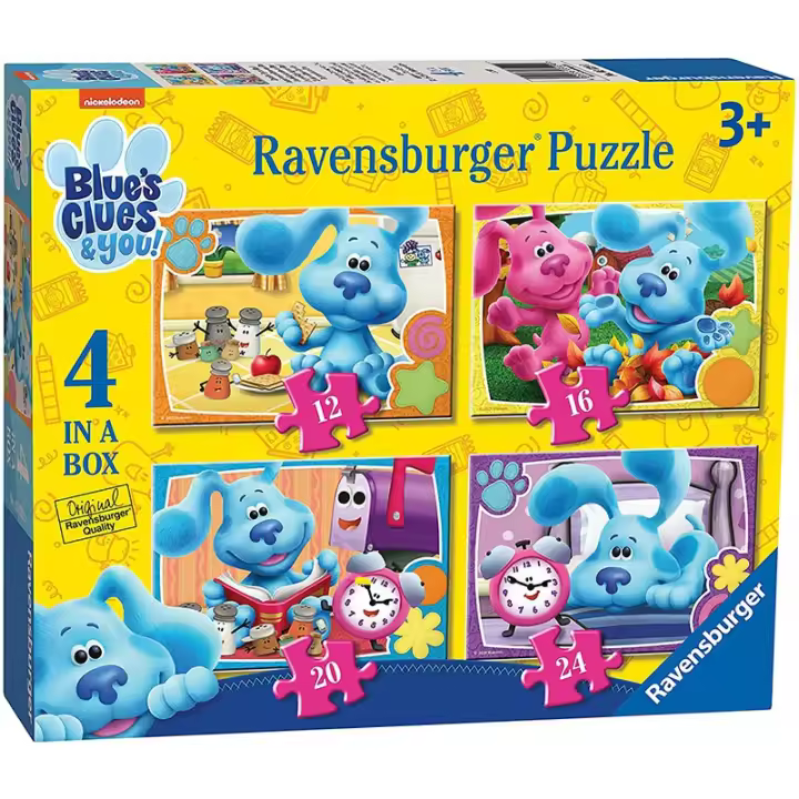 Puzzle progresivo infantil 4 en 1 de 12 a 24 piezas Blues Clues & You - 1