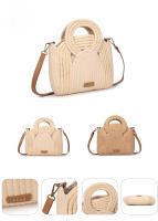 Bolso de algodón con asa circular y bordados dorados | Elegante, versátil y ligero | Modelo exclusivo verano 2025 | Edición limitada | ABAG - details 2