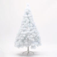 Árbol de Navidad de pino, decoración navideña, árbol de nieve, fácil montaje, altura 60cm 90cm 120cm 150cm 180cm 210cm, verde, verde con nieve y blanco，Árbol de Navidad Artificial, Material PVC Aguja de Pino, Hogar Decoración para Navidad - details 1