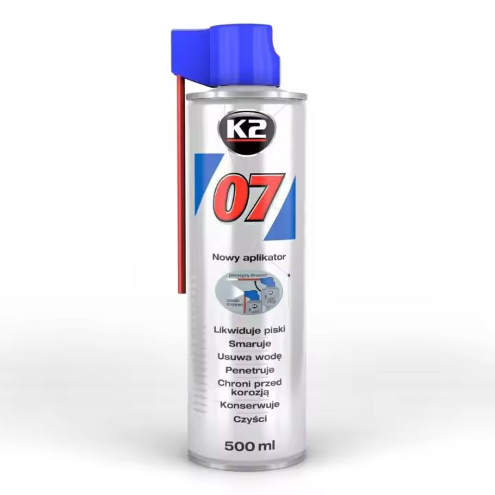 Aceite Lubricante Multiusos 07 K2 500ml - Protección para hogares, talleres y automóviles - Hecho en Polonia - Máxima calidad - 1
