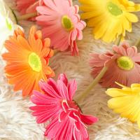 Flores Artificiales Gerbera Para Decoración De Hogar Y Escritorio Pack De 1/5 Piezas Barberton Daisy No Especificadas Para El Día De La Madre - details 3